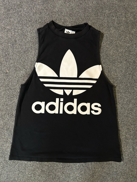 adidas Tops - adidas Black Tee with White Trefoil Graphic